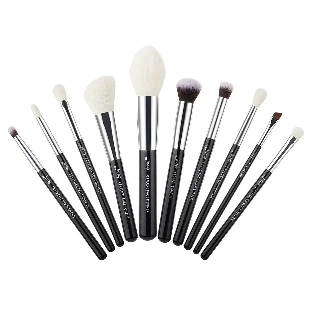 Jessup Cosmetic Brush Set: 10 Pieces